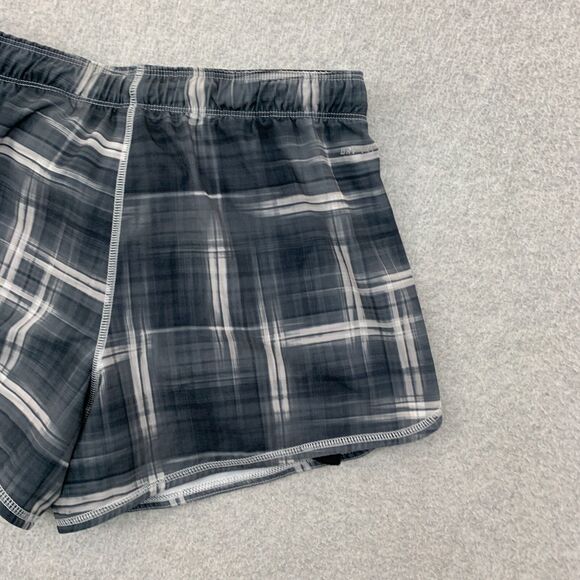 Nike Tempo Brief Lined Running Shorts Medium Plaid Dri-Fit Breathable Workout - Picture 13 of 16